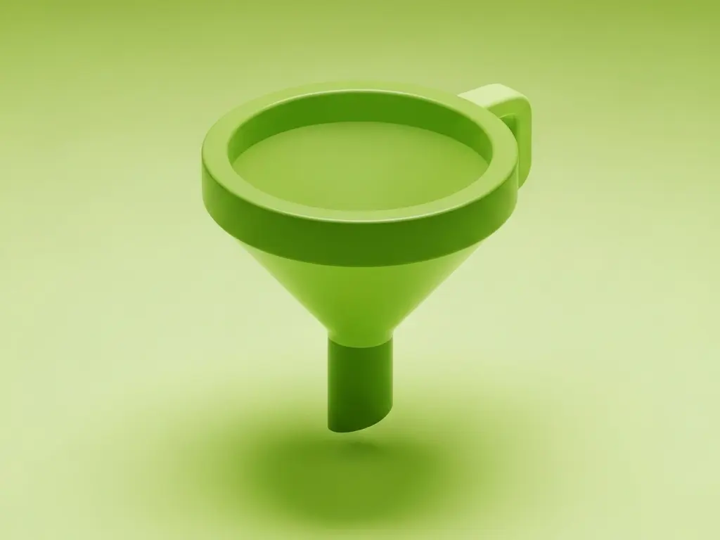 Marketing funnel illustration