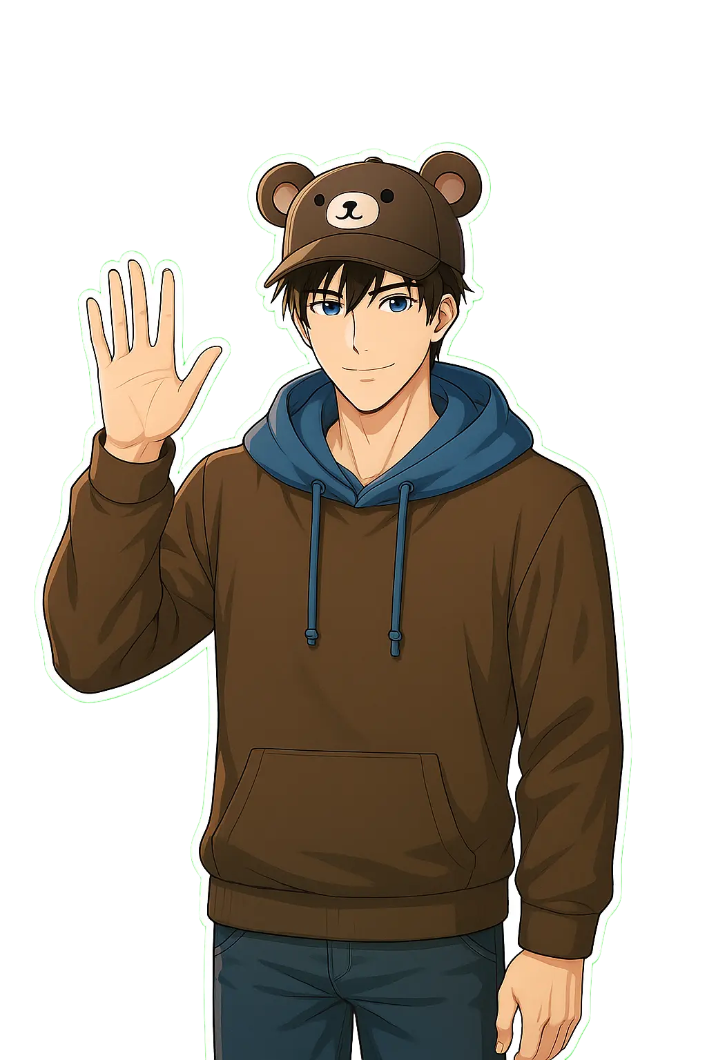 Teddy Barbu Waving